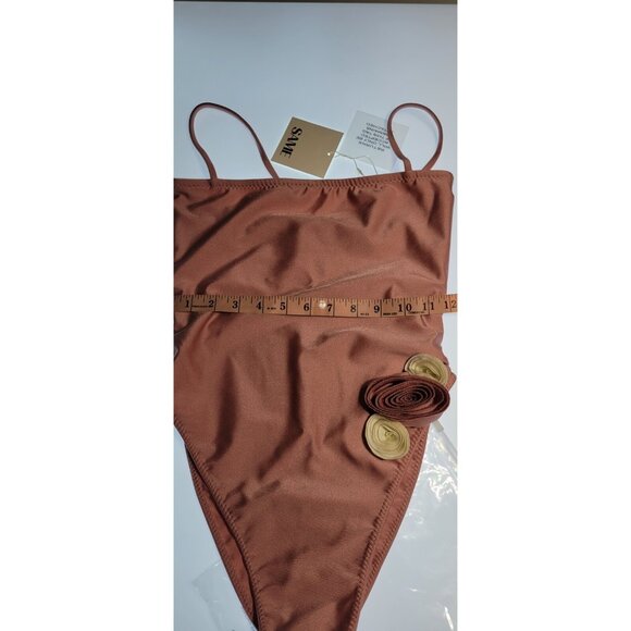 SAME LOS ANGELES One Piece Swimsuit Size Medium Color Pink Rossete - Picture 7 of 8